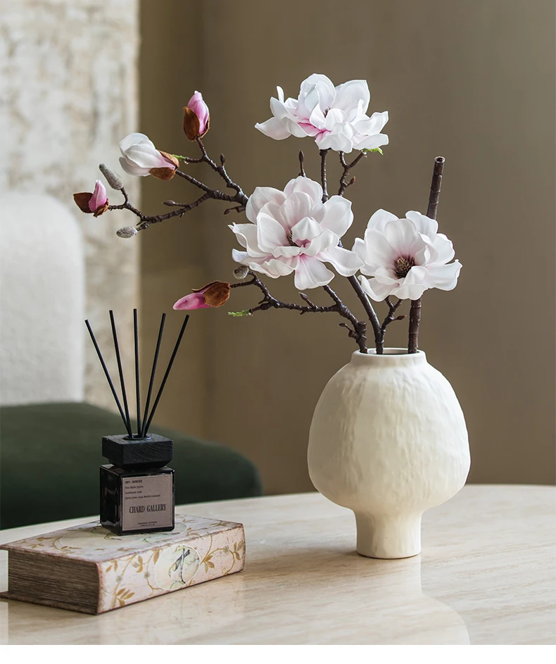 Retro Keramikvase Aus Grobem Ton – Handgemachte Deko Für Trockenblumen Retro Keramikvase Aus Grobem Ton – Handgemachte Deko Für Trockenblumen - Image 3
