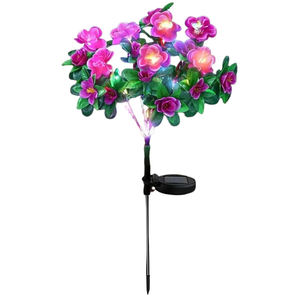 Led-Solarleuchte, Wasserdicht, Azalea-Solarblumen-Lampe, Für Den Außenbereich, Dekorativ Für Garten, Hof, Rasen, Weg, Beleuchtung, Urlaub, Hochzeit, Dekoration Led-Solarleuchte, Wasserdicht, Azalea-Solarblumen-Lampe, Für Den Außenbereich, Dekorativ Für Garten, Hof, Rasen, Weg, Beleuchtung, Urlaub, Hochzeit, Dekoration - Image 9