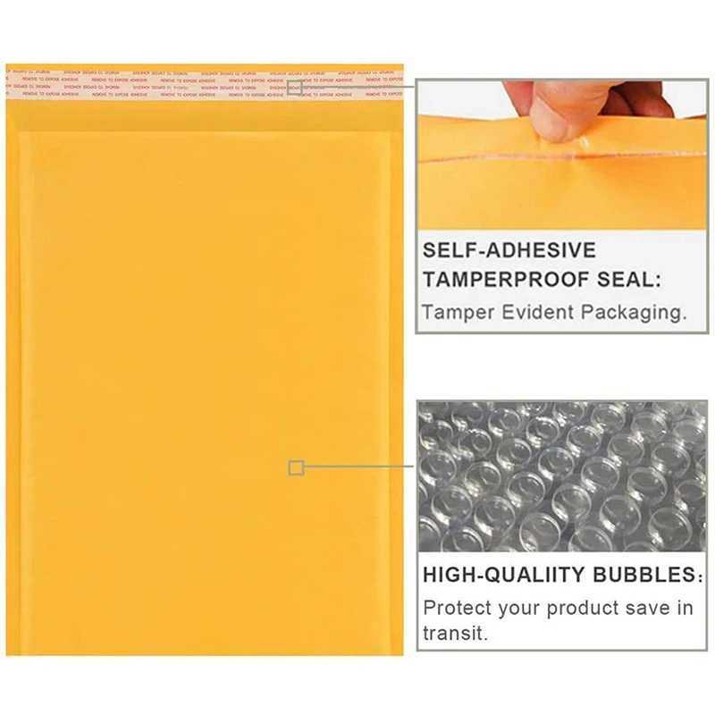 20 Teile/Los Kraft Papier Blase Umschläge Taschen Verschiedene Spezifikationen Mailer Gepolsterte Versand Umschlag Mit Blase Mailing Tasche 20 Teile/Los Kraft Papier Blase Umschläge Taschen Verschiedene Spezifikationen Mailer Gepolsterte Versand Umschlag Mit Blase Mailing Tasche - Image 2