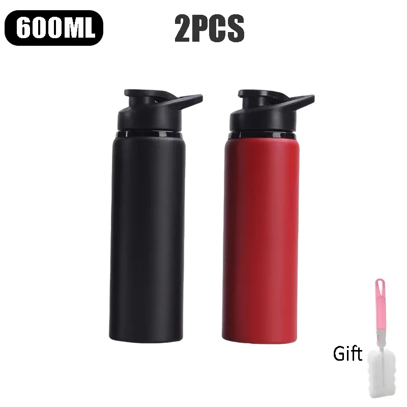 Outdoor-Wasserflasche Aus Edelstahl, 600 Ml, Auslaufsicher, Großes Fassungsvermögen, Sportfahrrad-Reiseflasche Für Camping, Radfahren Outdoor-Wasserflasche Aus Edelstahl, 600 Ml, Auslaufsicher, Großes Fassungsvermögen, Sportfahrrad-Reiseflasche Für Camping, Radfahren - Image 15