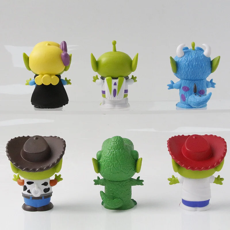 6 Stück/Set Disney Toy Story Buzz Lightyear Anime-Figur Niedliche Grüne Aliens Woody Actionfigur Mini-Modell Dekoration Spielzeug Puppe Geschenk 6 Stück/Set Disney Toy Story Buzz Lightyear Anime-Figur Niedliche Grüne Aliens Woody Actionfigur Mini-Modell Dekoration Spielzeug Puppe Geschenk - Image 3
