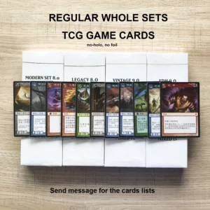 REGULAR WHOLE SET TOP QUALITY Black Core Lands Set Mixed BL TOP Quality TCG Custom PROXY Playing Cards Board Games