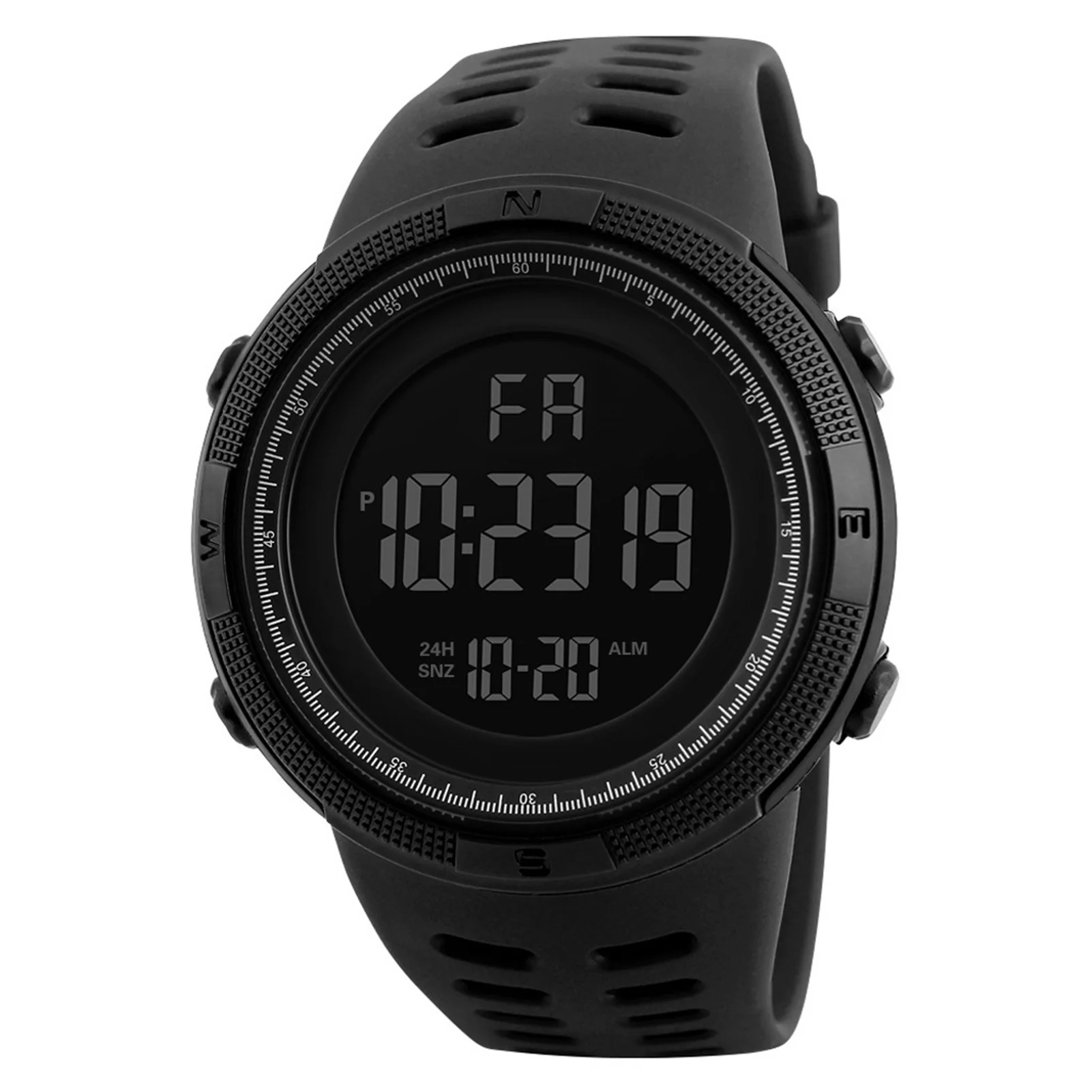 Digitale Sportuhr Für Herren, Wasserdicht, Lässig, Leuchtend, Stoppuhr, Alarm, Einfache Armeeuhr Zum Laufen, Klettern, Angeln Digitale Sportuhr Für Herren, Wasserdicht, Lässig, Leuchtend, Stoppuhr, Alarm, Einfache Armeeuhr Zum Laufen, Klettern, Angeln - Image 7