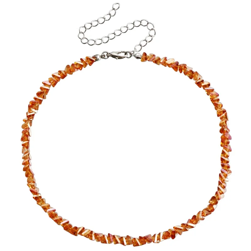 Transparent Crystal Irregular Beaded Choker Necklace For Women Korean Collarbone Clavicle Chain On The Neck Collar Jewelry Transparent Crystal Irregular Beaded Choker Necklace For Women Korean Collarbone Clavicle Chain On The Neck Collar Jewelry - Image 18