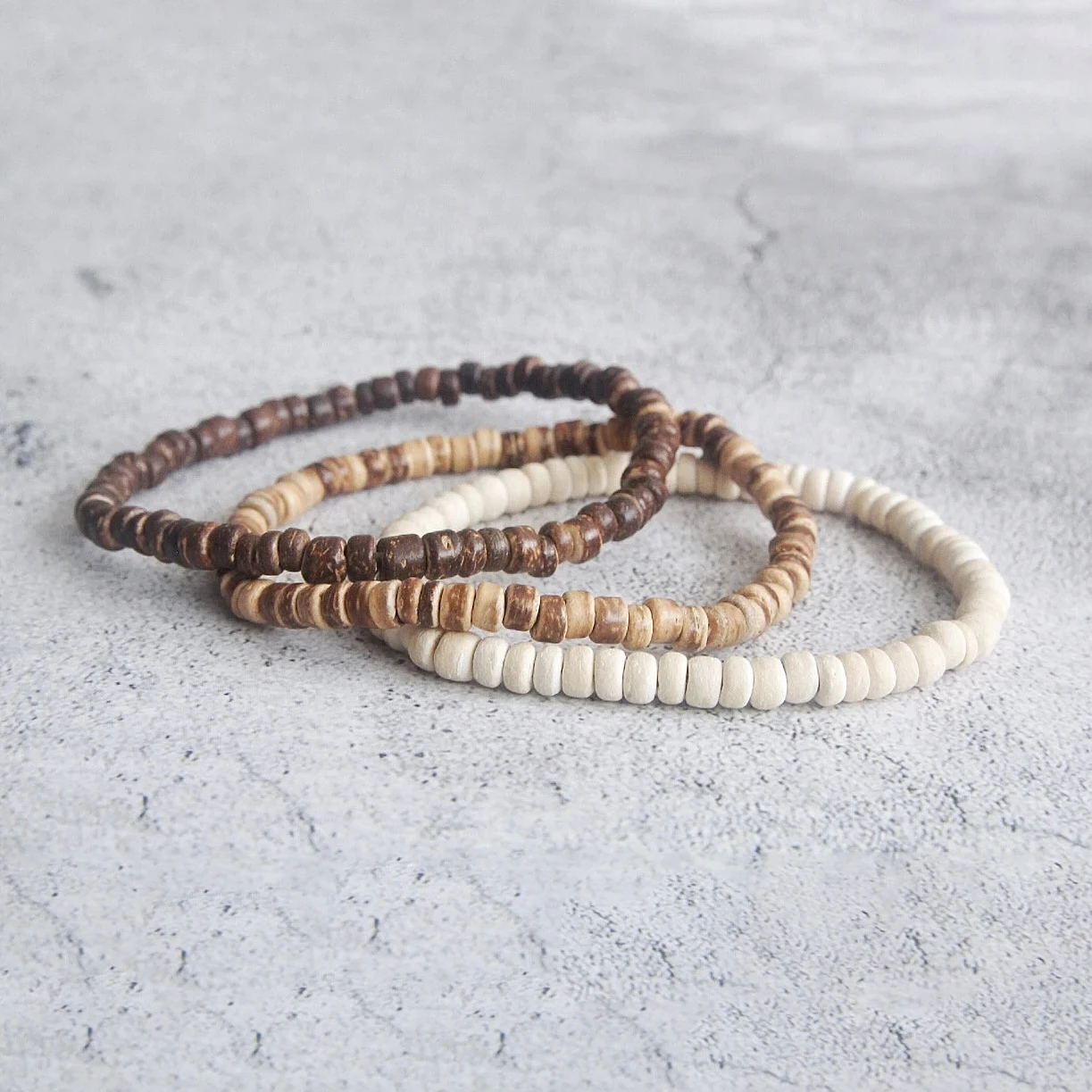 3 Stück (1 Set), Surfer-Armbänder, Boho-Perlenarmband, Strandarmband, Herren-Armband-Set, Weihnachtsgeschenk, Geschenk Für Ihn 3 Stück (1 Set), Surfer-Armbänder, Boho-Perlenarmband, Strandarmband, Herren-Armband-Set, Weihnachtsgeschenk, Geschenk Für Ihn - Image 3