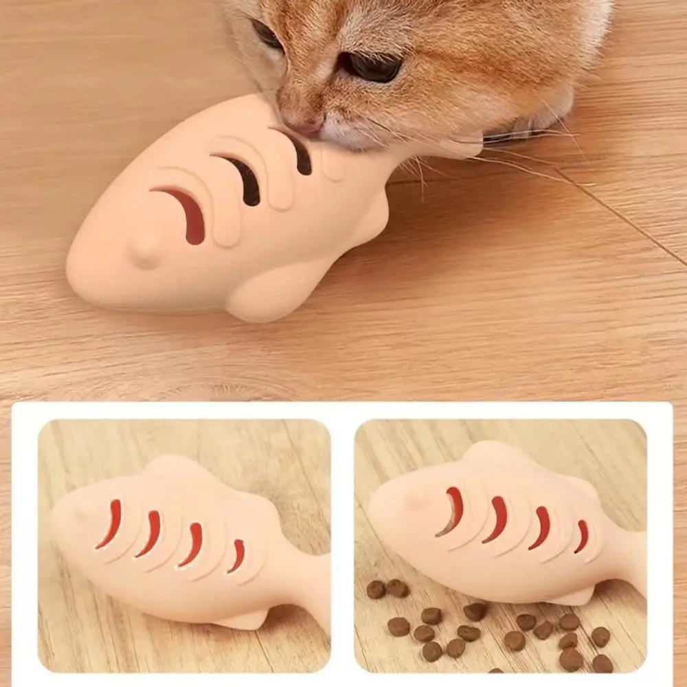 Interactive Cat Toy Food Dispenser For Indoor Cats Blue Treat &Amp; Catnip Stuffer Engaging Silicone Fish Chew Toy Dental Care Interactive Cat Toy Food Dispenser For Indoor Cats Blue Treat &Amp; Catnip Stuffer Engaging Silicone Fish Chew Toy Dental Care - Image 13