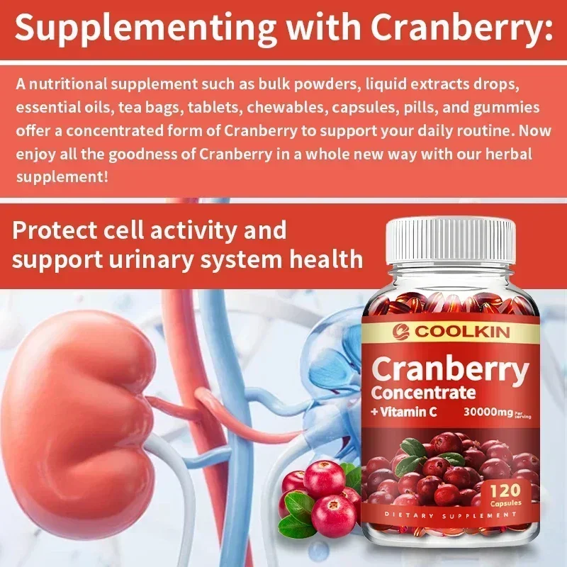 Cranberry - Urinary Tract Ut Cleanse &Amp; Bladder Health, Gut Health, Immunity - With Vitamin C Cranberry - Urinary Tract Ut Cleanse &Amp; Bladder Health, Gut Health, Immunity - With Vitamin C - Image 6
