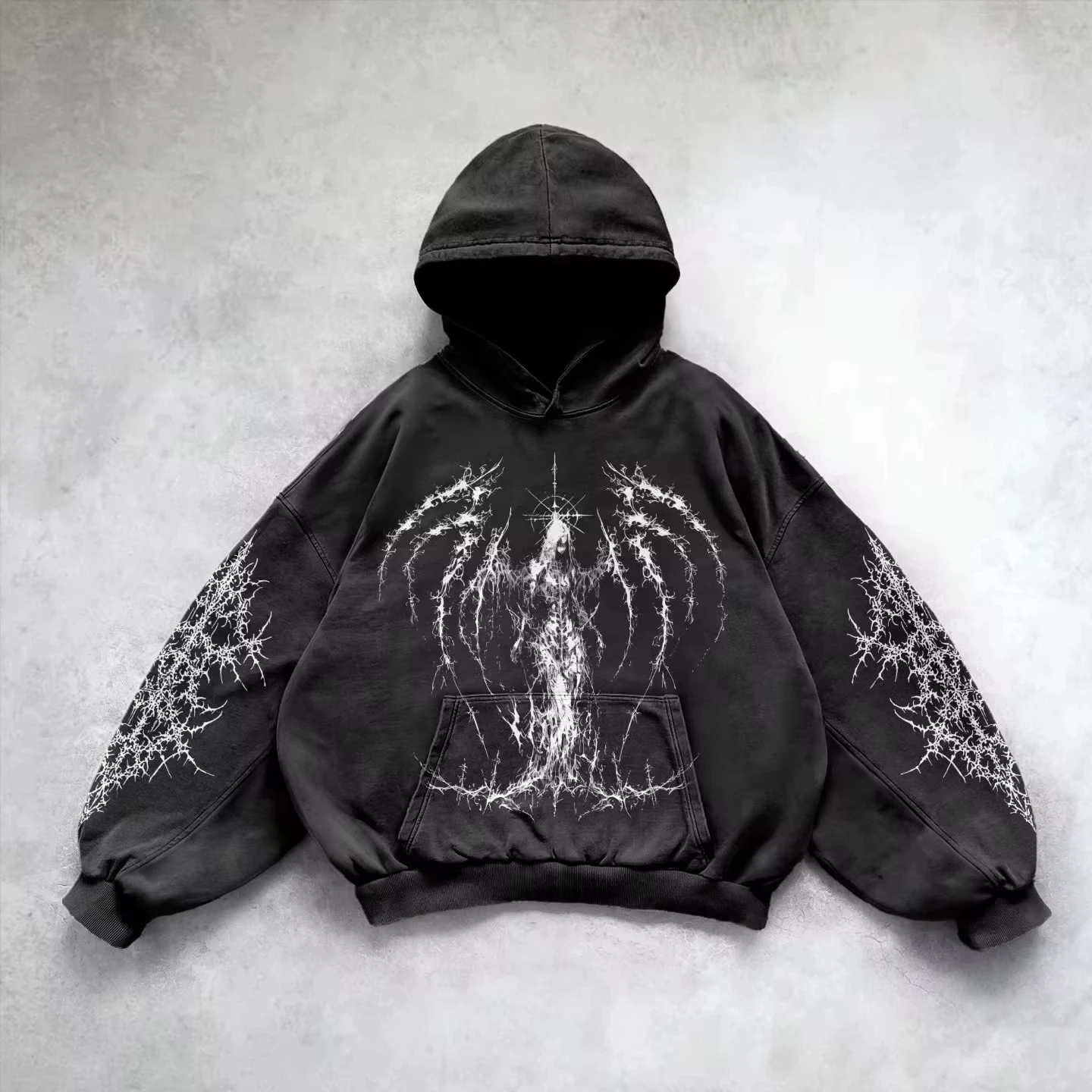 Retro Gothic Grafik Druck Hip Hop Hoodie Für Männer Y2K Grunge Punk Casual Lose Pullover Frauen Streetwear Sweatshirt Hoodies Retro Gothic Grafik Druck Hip Hop Hoodie Für Männer Y2K Grunge Punk Casual Lose Pullover Frauen Streetwear Sweatshirt Hoodies - Image 6