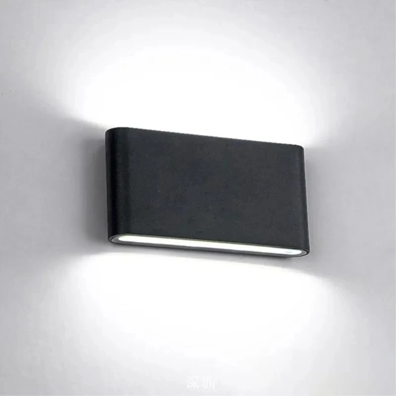 Moderne Wasserdichte 12W Led-Wandleuchte Für Den Außenbereich, Ip65, Aluminium, Nach Oben Und Unten, Wandleuchte, Garten, Veranda, Wandleuchte, Dekoration, Licht 110V, 220V Moderne Wasserdichte 12W Led-Wandleuchte Für Den Außenbereich, Ip65, Aluminium, Nach Oben Und Unten, Wandleuchte, Garten, Veranda, Wandleuchte, Dekoration, Licht 110V, 220V