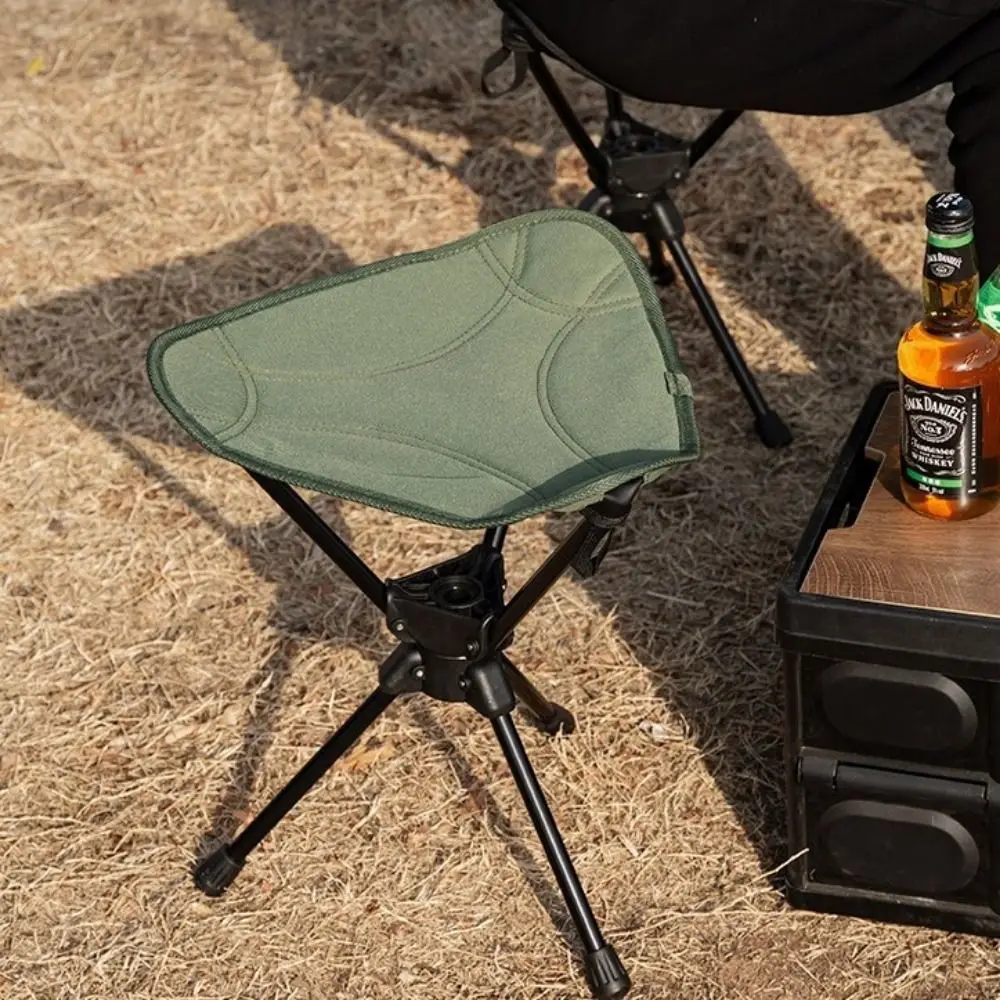 Three Legged Folding Rotating Stool Foldable Strong Load-Bearing Camping Stool Wear-Resistant Multifunctional Mazza Stool Three Legged Folding Rotating Stool Foldable Strong Load-Bearing Camping Stool Wear-Resistant Multifunctional Mazza Stool - Image 4