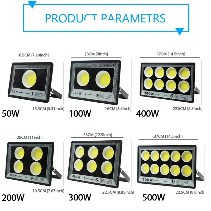 Led Flutlicht 50–500W 220V – Ip65 Außenstrahler Für Garten, Straße Und Hof Led Flutlicht 50–500W 220V – Ip65 Außenstrahler Für Garten, Straße Und Hof - Image 5