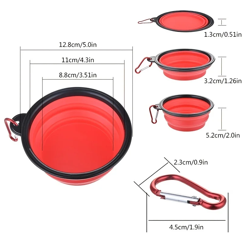 Portable Pet Food Bowl Durable Tpr Bowl Cat And Dog Food Pet Silicone Collapsible Bowl Portable Travel Outdoor Water Food Bowl Portable Pet Food Bowl Durable Tpr Bowl Cat And Dog Food Pet Silicone Collapsible Bowl Portable Travel Outdoor Water Food Bowl - Image 2