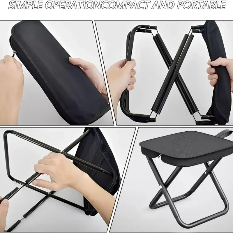 Home Low Stools, Outdoor Folding Stools, Hand In Hand With Bags, Mazha, Tourism, Camping, Fishing, Train Queues, Small Stools Home Low Stools, Outdoor Folding Stools, Hand In Hand With Bags, Mazha, Tourism, Camping, Fishing, Train Queues, Small Stools - Image 18