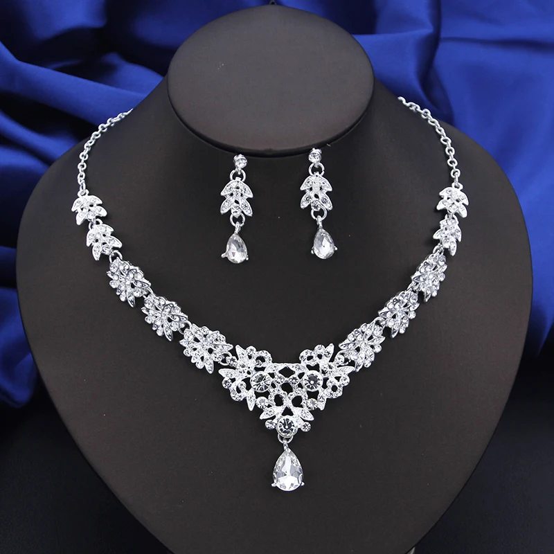Mode Choker Halskette Sets Für Frauen Braut Schmuck Sets Party Prom Hochzeit Ohrringe Kostüm Zubehör Mode Choker Halskette Sets Für Frauen Braut Schmuck Sets Party Prom Hochzeit Ohrringe Kostüm Zubehör - Image 5