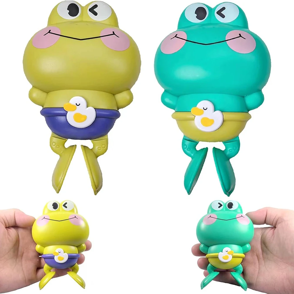 Wind-Up Swimming Frog Bath Toys For Toddlers, No Battery Mold-Free Abs Montessori Water Toy For Kids Wind-Up Swimming Frog Bath Toys For Toddlers, No Battery Mold-Free Abs Montessori Water Toy For Kids - Image 3