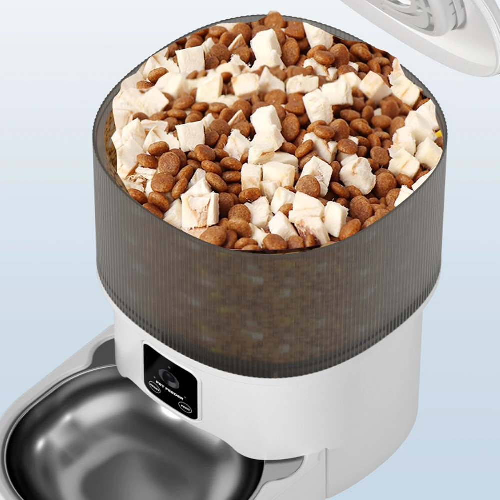 4L Visual Automatic Cat Feeder - Timed Pet Feeder For Cats And Dogs, With Dry Food Dispenser, No Food Stuck, Desiccant Bag 4L Visual Automatic Cat Feeder - Timed Pet Feeder For Cats And Dogs, With Dry Food Dispenser, No Food Stuck, Desiccant Bag - Image 9