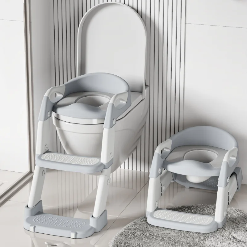 Kids Toilet Step Stool Potty Training Seat With Ladder Boys Girls Baby Toilet Seat Adjustable Step-On Stool For Adult Toilet Kids Toilet Step Stool Potty Training Seat With Ladder Boys Girls Baby Toilet Seat Adjustable Step-On Stool For Adult Toilet - Image 14