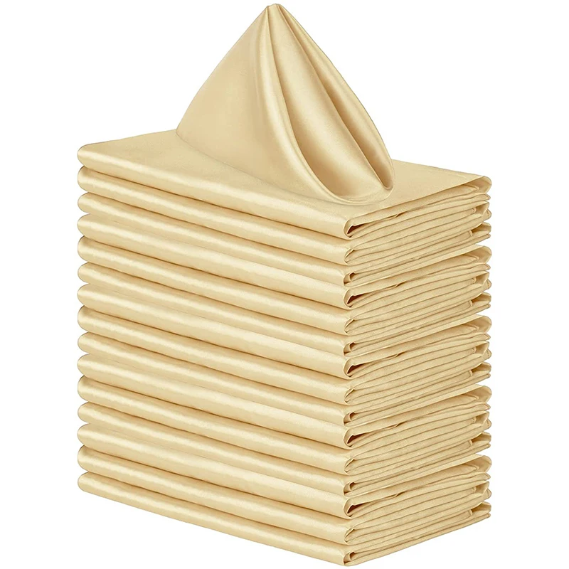 12 Stück 30 X 30 Cm Quadratische Servietten Mit Hemstitch, Satin-Cocktailserviette Für Party, Hochzeit, Tischdecke, Weiche Küchendinner-Servietten 12 Stück 30 X 30 Cm Quadratische Servietten Mit Hemstitch, Satin-Cocktailserviette Für Party, Hochzeit, Tischdecke, Weiche Küchendinner-Servietten - Image 8