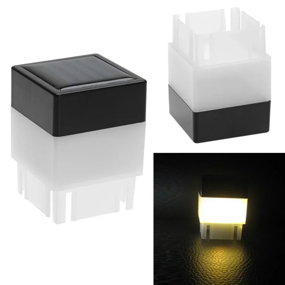 Quadratische Solar-Led-Lampe Für Den Außenbereich, Wasserdicht, Weißes/Warmes Licht, Led-Solarlicht, Zaunpfosten, Pool, Gartenlampe, Gartendekoration Quadratische Solar-Led-Lampe Für Den Außenbereich, Wasserdicht, Weißes/Warmes Licht, Led-Solarlicht, Zaunpfosten, Pool, Gartenlampe, Gartendekoration - Image 9