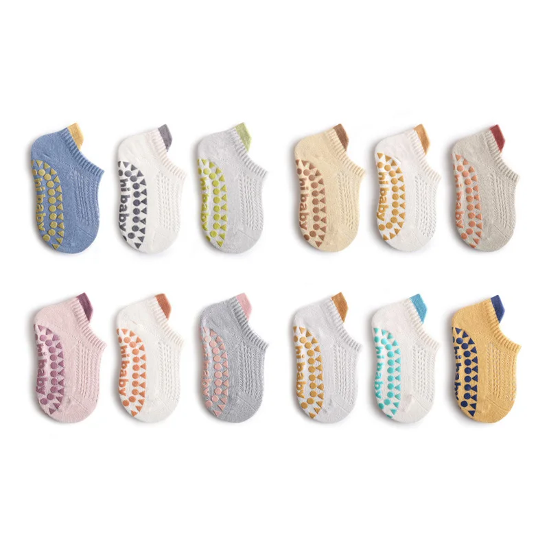 6 Pairs Baby Boys Girls Cotton Non-Slip Floor Socks Summer For Toddler Kids Indoor Activities Learn To Walk Ankle Socks 6 Pairs Baby Boys Girls Cotton Non-Slip Floor Socks Summer For Toddler Kids Indoor Activities Learn To Walk Ankle Socks - Image 2