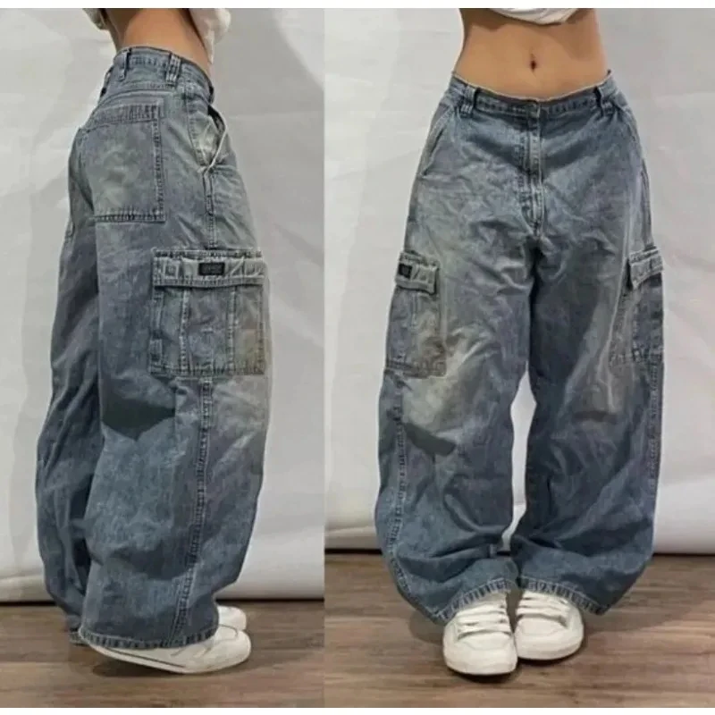 2025 Fashion New Oversized Pattern Printing Baggy Jeans Men Y2K Street Vintage Rock Casual Straight High Waist Wide Leg Trousers 2025 Fashion New Oversized Pattern Printing Baggy Jeans Men Y2K Street Vintage Rock Casual Straight High Waist Wide Leg Trousers - Image 8