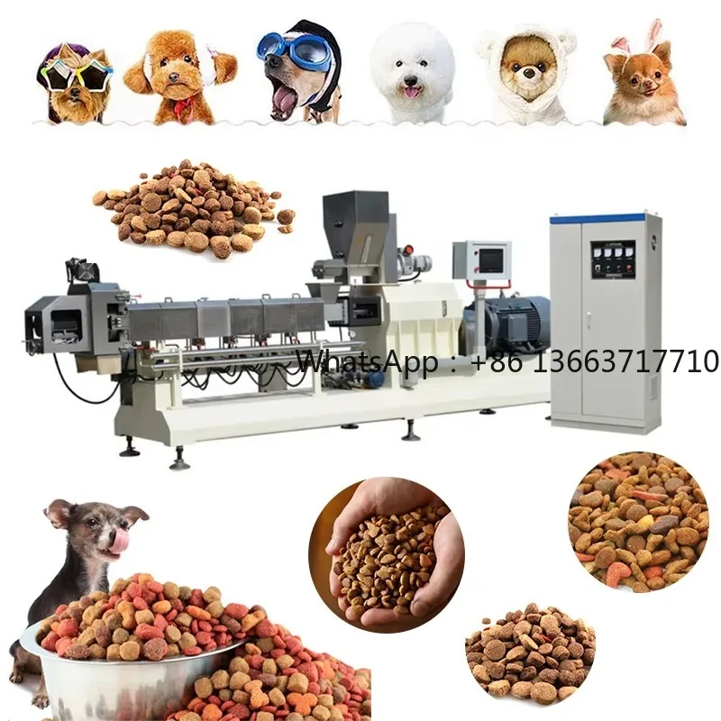 Maßgeschneiderte Tierfutter-Extruder-Verarbeitungslinie Hochwertige Hundefutter-Maschinenanlage Herstellungsanlage Großhandel Maßgeschneiderte Tierfutter-Extruder-Verarbeitungslinie Hochwertige Hundefutter-Maschinenanlage Herstellungsanlage Großhandel