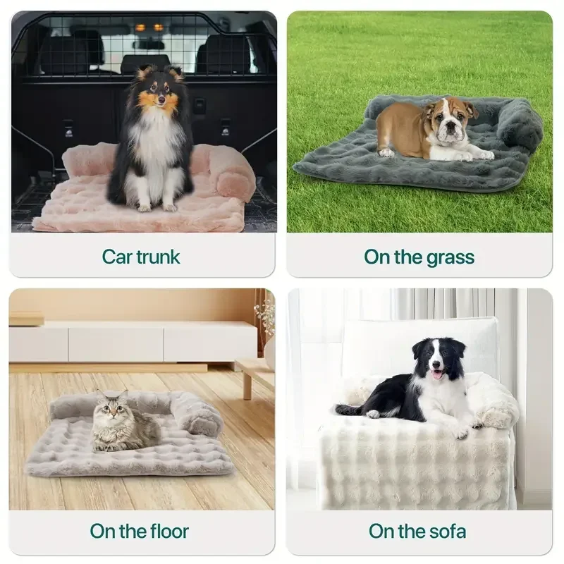 Neue Große Hundematte Aus Kunstkaninchenfell, Katzenbett, Haustiermatratze, Lustiges Luxus-Plüsch-Haustierbett, Geeignet Für Kleine Bis Mittelgroße Hunde Und Katzen Neue Große Hundematte Aus Kunstkaninchenfell, Katzenbett, Haustiermatratze, Lustiges Luxus-Plüsch-Haustierbett, Geeignet Für Kleine Bis Mittelgroße Hunde Und Katzen - Image 4