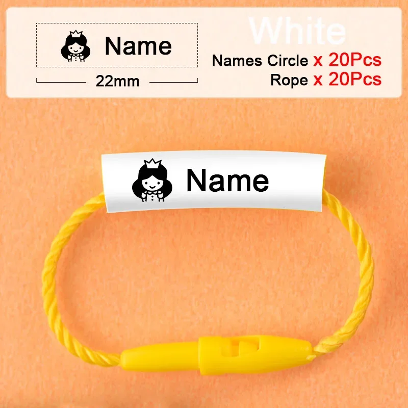 20 Stücke Baby Schuhe Schul Tasse Kleidung Name Aufkleber Wasserdichte Tag Seil Baby Name Ring Kinder Angepasst Name Label Anhänger 20 Stücke Baby Schuhe Schul Tasse Kleidung Name Aufkleber Wasserdichte Tag Seil Baby Name Ring Kinder Angepasst Name Label Anhänger - Image 10