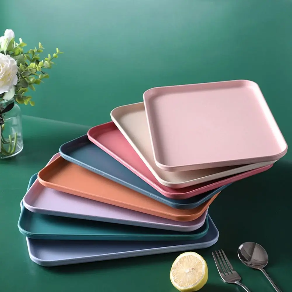 Kunststoff-Aufbewahrungstablett Aus Weizenstroh, Umweltfreundlich, Großes Fassungsvermögen, Service-Dessert-Palette, Exquisites Rechteckiges Serviertablett Für Den Schreibtisch Kunststoff-Aufbewahrungstablett Aus Weizenstroh, Umweltfreundlich, Großes Fassungsvermögen, Service-Dessert-Palette, Exquisites Rechteckiges Serviertablett Für Den Schreibtisch