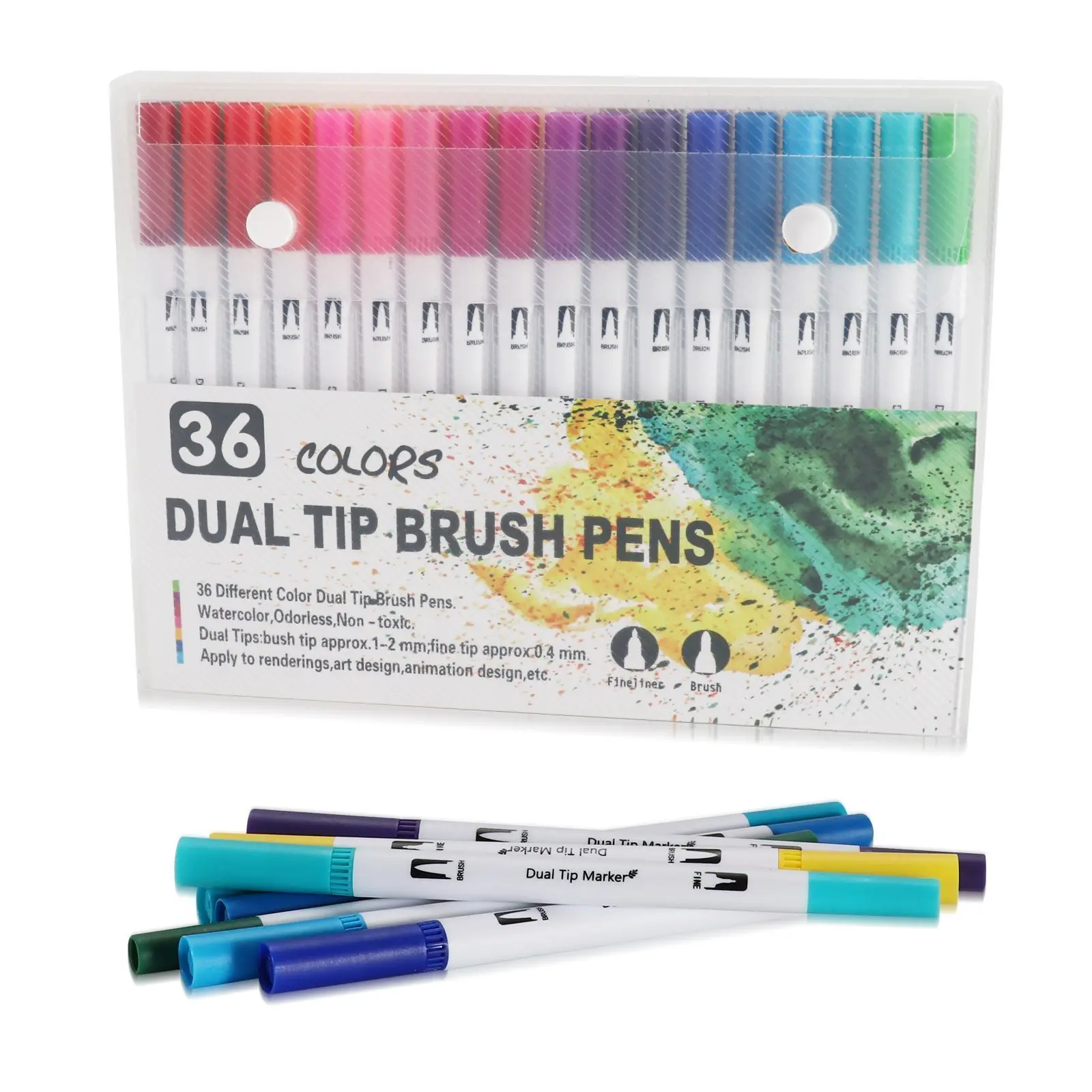 120 Farben Filzstift Zeichnen Aquarell Kunstmarker Stift Doppelseitiger Pinsel Fineliner Farbstift-Set Für Kunst Kalligraphie Malerei 120 Farben Filzstift Zeichnen Aquarell Kunstmarker Stift Doppelseitiger Pinsel Fineliner Farbstift-Set Für Kunst Kalligraphie Malerei - Image 15
