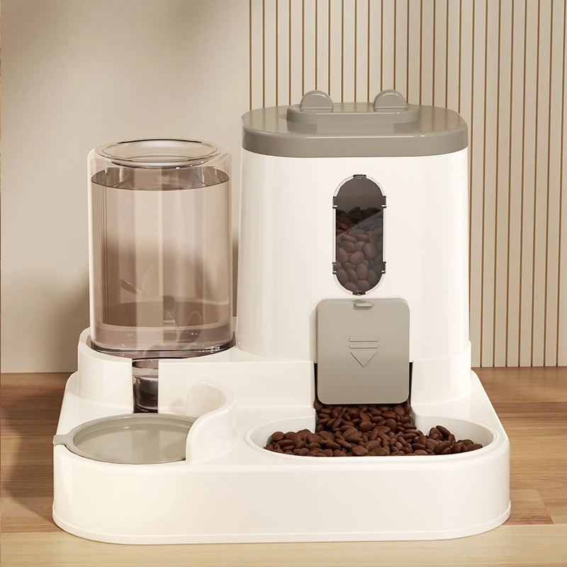 Cat Bowl Automatic Feeder With Spill Proof Design With Water Fountain Pet Food Dispenser For Small Medium Large Cats Dogs Cat Bowl Automatic Feeder With Spill Proof Design With Water Fountain Pet Food Dispenser For Small Medium Large Cats Dogs