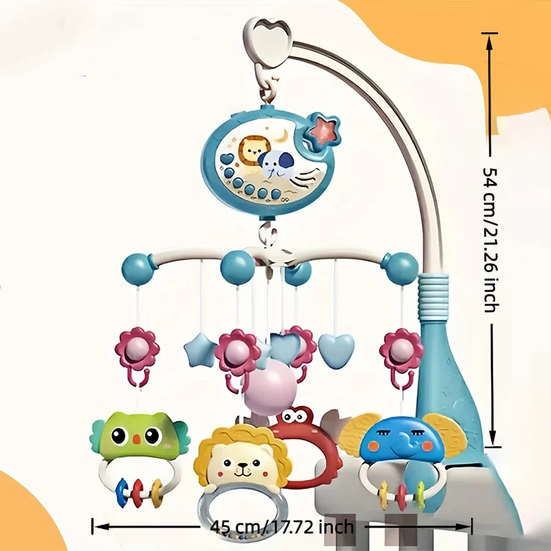 360 ° Musikalisches Baby-Mobile Mit Rotierendem Nachtlicht, Projektion, Bettglocke, Vier Geschwindigkeiten, Timer, Hängendes Spielzeug Für Säuglinge Und Neugeborene, Bettseitiges Geschenk 360 ° Musikalisches Baby-Mobile Mit Rotierendem Nachtlicht, Projektion, Bettglocke, Vier Geschwindigkeiten, Timer, Hängendes Spielzeug Für Säuglinge Und Neugeborene, Bettseitiges Geschenk - Image 8