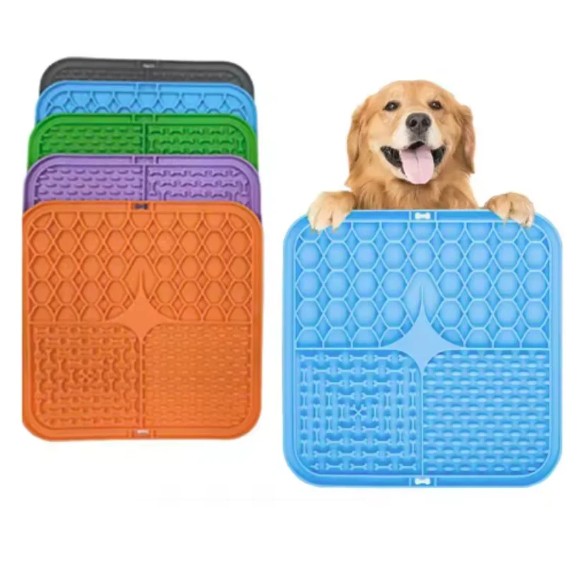 Pet Lick Silikon Matte Hunde Haustier Slow Food Platte Für Hund Baden Ablenkung Silikon Hund Sauger Futter Training Hund Feeder Liefert Pet Lick Silikon Matte Hunde Haustier Slow Food Platte Für Hund Baden Ablenkung Silikon Hund Sauger Futter Training Hund Feeder Liefert - Image 3