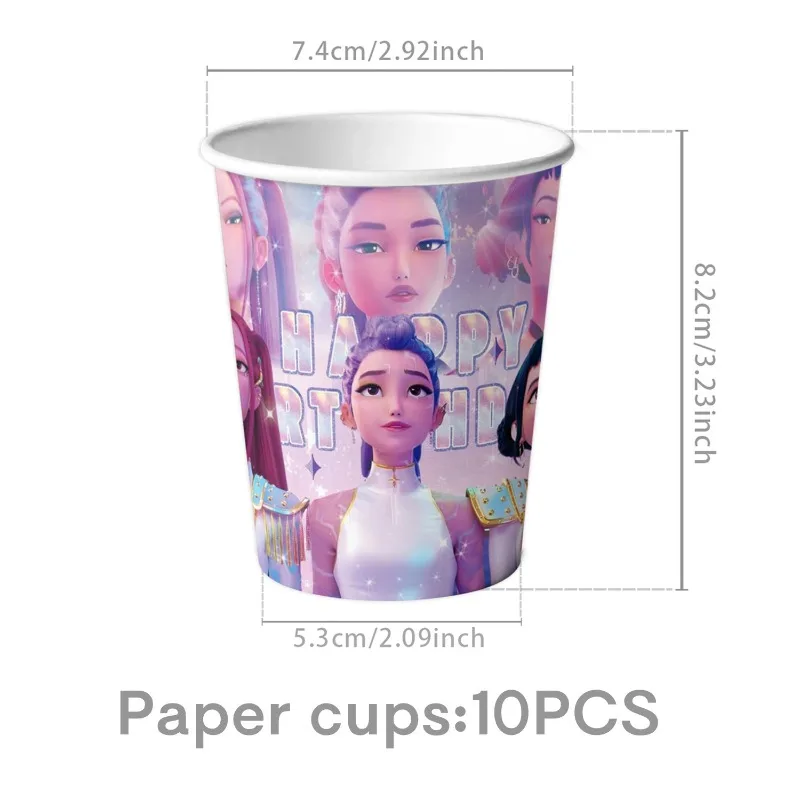 Kawaii K-Pop Gruppen-Thema Geburtstagsparty-Dekoration, Heimparty-Geschirr, Pappteller, Pappbecher, Banner, Servietten, Großhandel Neu Kawaii K-Pop Gruppen-Thema Geburtstagsparty-Dekoration, Heimparty-Geschirr, Pappteller, Pappbecher, Banner, Servietten, Großhandel Neu - Image 6