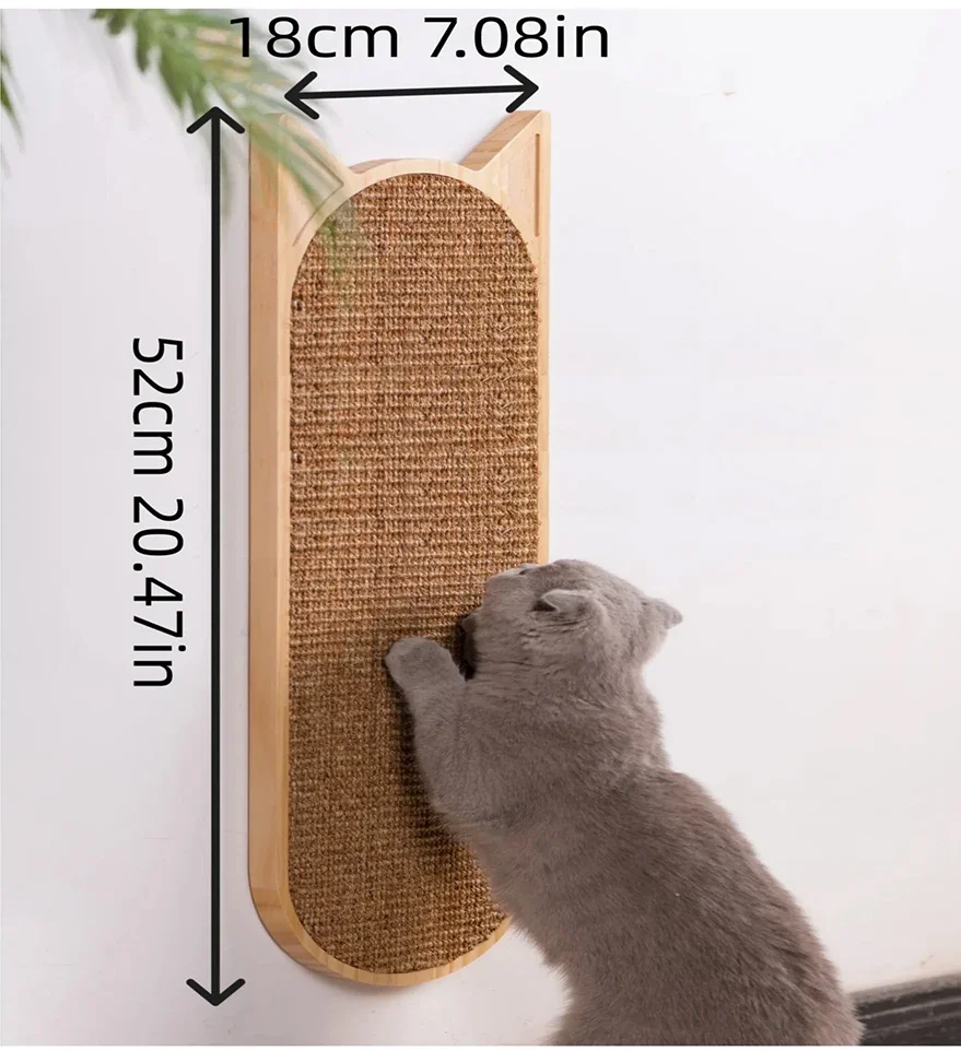 Sisal Matte Katzen Kratz Brett Hängende Wand Verschleiß Feste, Nicht Absplitter Feste Vertikale Schleif Klauen Pfosten Katzen Bedarf Sisal Matte Katzen Kratz Brett Hängende Wand Verschleiß Feste, Nicht Absplitter Feste Vertikale Schleif Klauen Pfosten Katzen Bedarf - Image 4