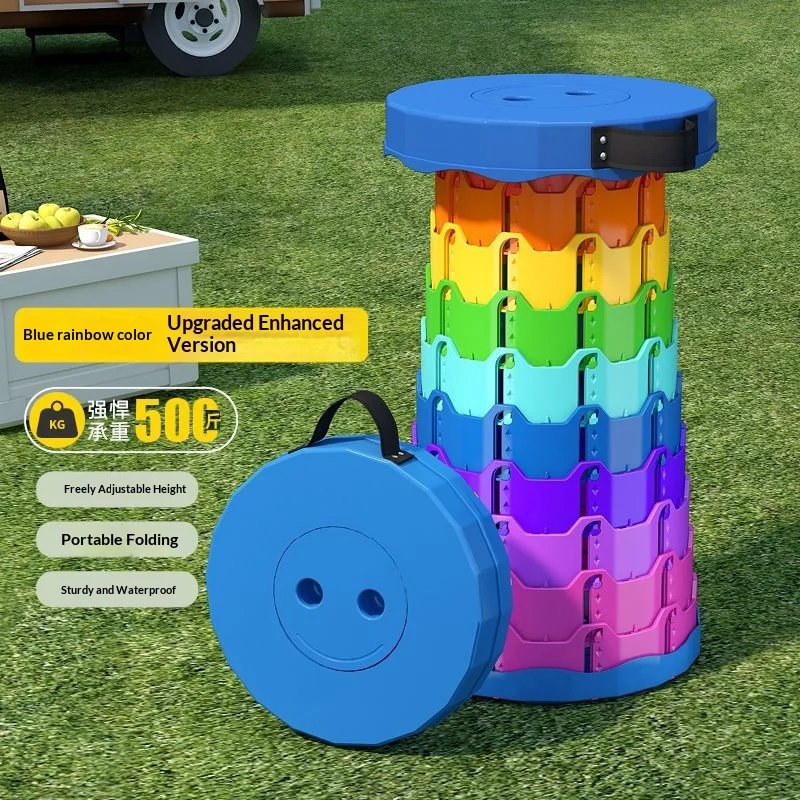 Upgraded Foldable Stool Thickened, Portable Collapsible Stool Retractable Stool For Fishing, Hiking Tours, Bbq, Parties, Outdoor Upgraded Foldable Stool Thickened, Portable Collapsible Stool Retractable Stool For Fishing, Hiking Tours, Bbq, Parties, Outdoor - Image 9