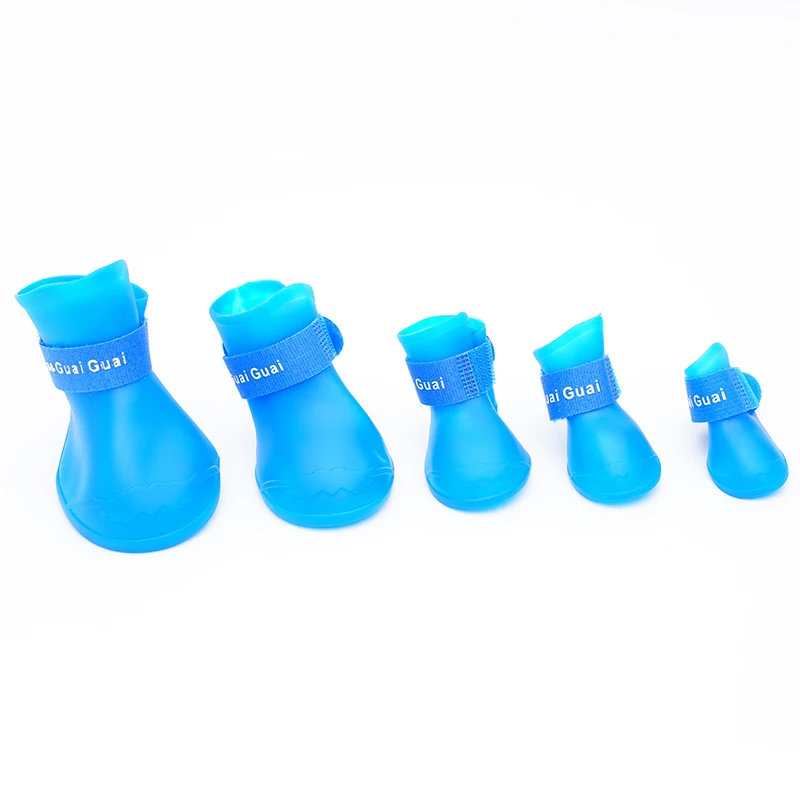 Haustier-Silikon-Regenschuhe, Schmutzabweisend, Rutschfest, Wasserdicht, Hundeschuhe, Weicher Boden, Kleine Hunde, Katzen, Teddy-Schuhe Haustier-Silikon-Regenschuhe, Schmutzabweisend, Rutschfest, Wasserdicht, Hundeschuhe, Weicher Boden, Kleine Hunde, Katzen, Teddy-Schuhe - Image 2