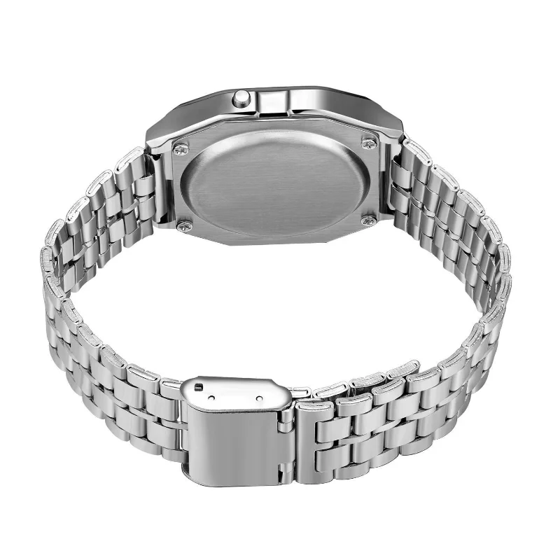 F91W Nicht Wasserdichte Stahlbanduhr Für Damen, Herren, Businessuhr, Multifunktionale Led-Digital-Sportuhr, Elektronische Uhr F91W Nicht Wasserdichte Stahlbanduhr Für Damen, Herren, Businessuhr, Multifunktionale Led-Digital-Sportuhr, Elektronische Uhr - Image 2