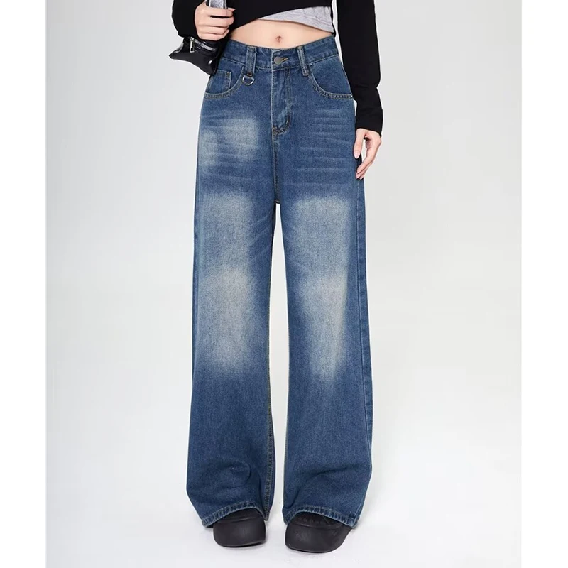 Sommer Männer Baggy Jeans Unisex Vintage Amerikanischen Stil Gerade Breite Bein Denim Hosen Mode Marke Heißer Verkauf Casual Hosen Sommer Männer Baggy Jeans Unisex Vintage Amerikanischen Stil Gerade Breite Bein Denim Hosen Mode Marke Heißer Verkauf Casual Hosen - Image 6