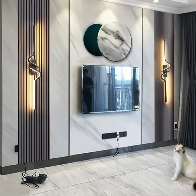 Moderne Led Wand Lampe Minimalistischen Schlafzimmer Nacht Wand Leuchte Led-Leuchten Für Wohnzimmer Tv Sofa Wohnkultur Hintergrund Wand Lampe Moderne Led Wand Lampe Minimalistischen Schlafzimmer Nacht Wand Leuchte Led-Leuchten Für Wohnzimmer Tv Sofa Wohnkultur Hintergrund Wand Lampe - Image 4