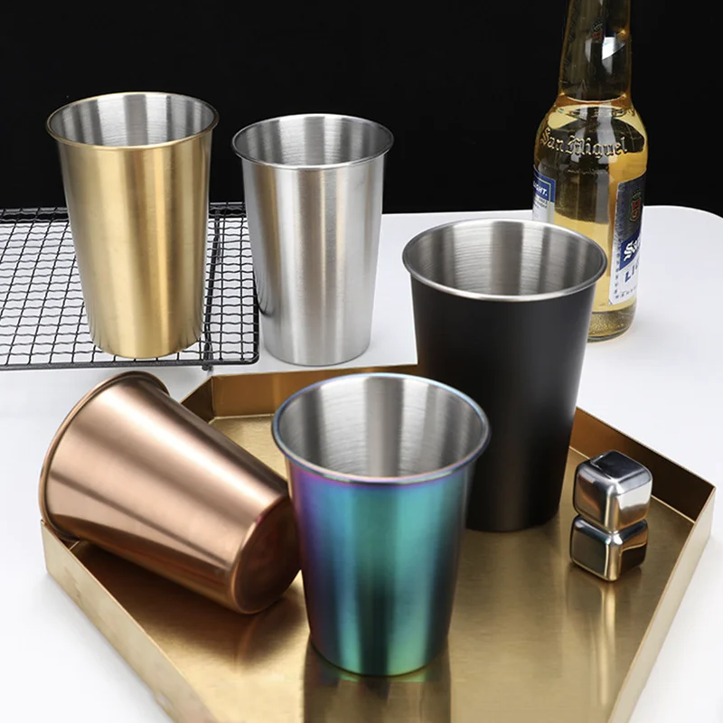 350/500 Ml Edelstahl Tassen Haushalt Büro Bar Küche Getränke Kaffee Tumbler Tee Trinken Bier Becher Metall Trinken Tasse 350/500 Ml Edelstahl Tassen Haushalt Büro Bar Küche Getränke Kaffee Tumbler Tee Trinken Bier Becher Metall Trinken Tasse