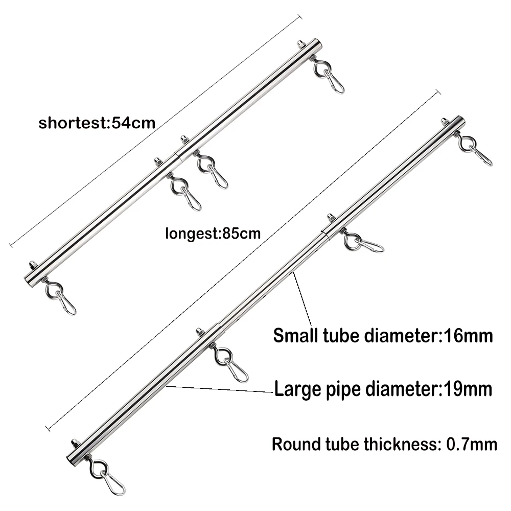 Bdsm Bondage Set Stainless Steel Extend Spreader Bar Sex Slave Handcuffs Ankle Cuffs Fetish Restraints Adult Sex Toys For Couple Bdsm Bondage Set Stainless Steel Extend Spreader Bar Sex Slave Handcuffs Ankle Cuffs Fetish Restraints Adult Sex Toys For Couple - Image 3