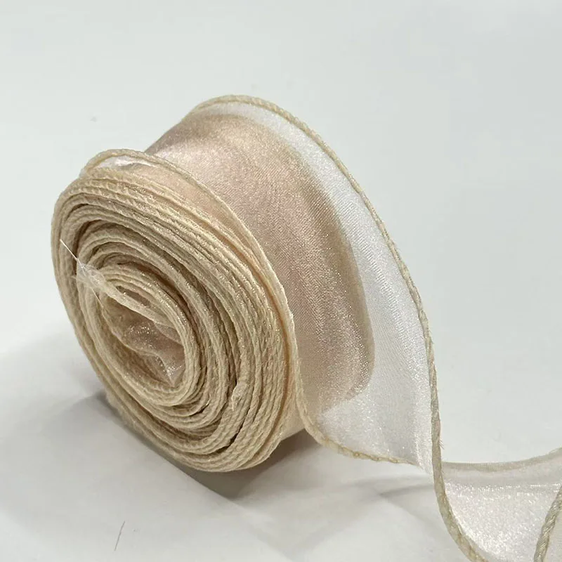 40Mm 10 Yards Fischschwanz-Organzaband, Reflektierendes, Irisierendes Band Mit Gewelltem Rand Für Geschenkverpackungen, Diy-Schleifen, Blumensträuße, Voile-Bänder 40Mm 10 Yards Fischschwanz-Organzaband, Reflektierendes, Irisierendes Band Mit Gewelltem Rand Für Geschenkverpackungen, Diy-Schleifen, Blumensträuße, Voile-Bänder - Image 10