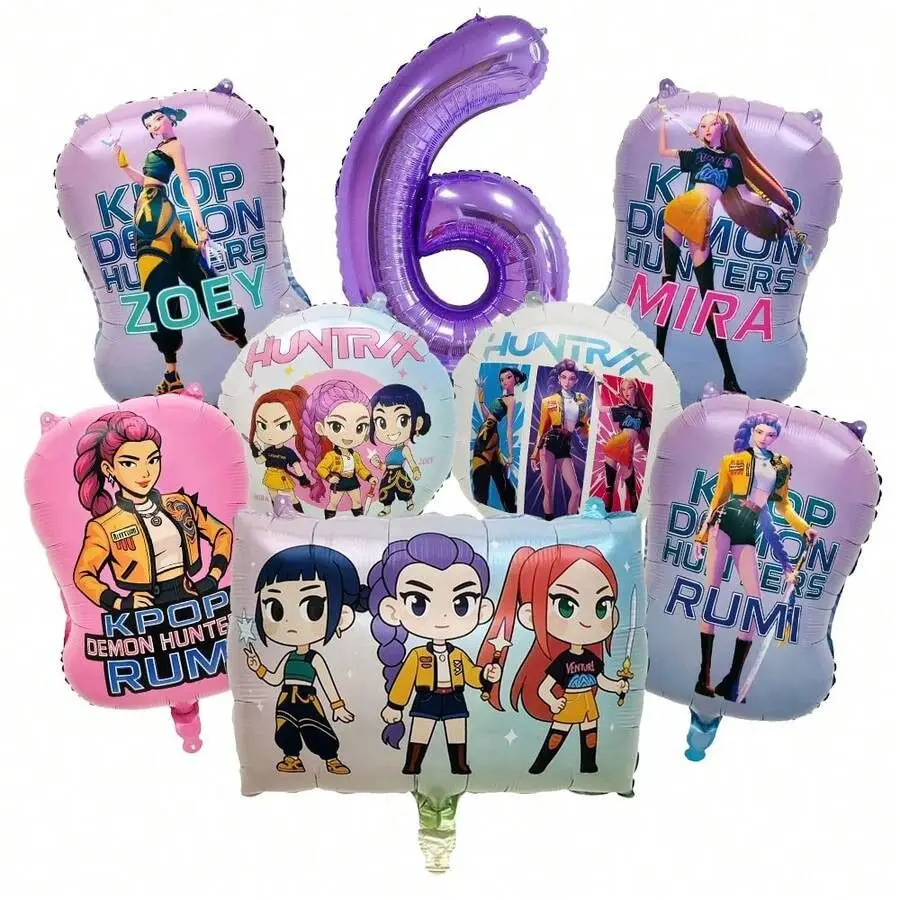 Heißer Kpop Demon Hunters Nummer 1-9 Folienballon-Set, Vollständiges Ensemble-Themenballons Geburtstagsparty-Dekorationen Foto-Requisiten Neu Heißer Kpop Demon Hunters Nummer 1-9 Folienballon-Set, Vollständiges Ensemble-Themenballons Geburtstagsparty-Dekorationen Foto-Requisiten Neu - Image 13