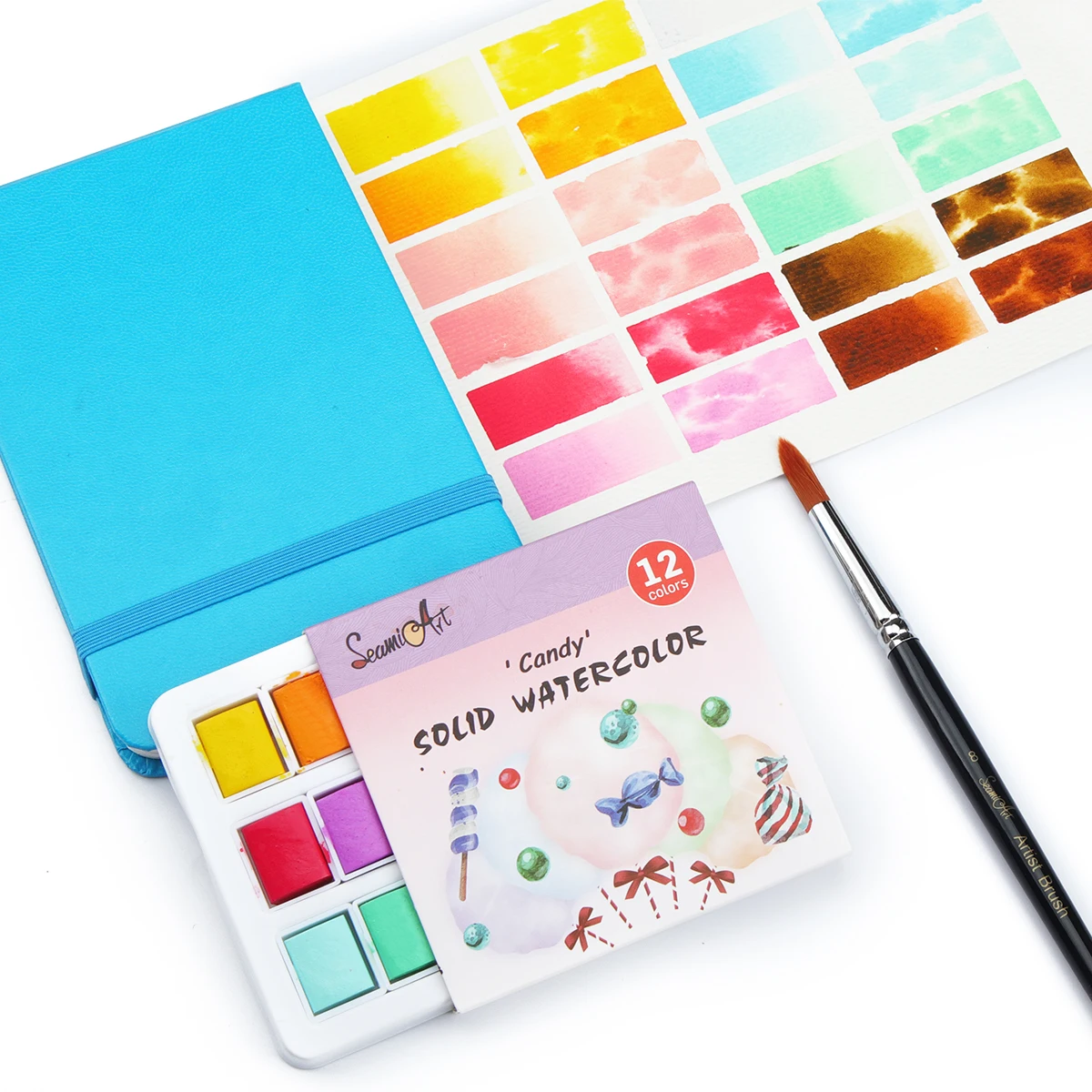 Seamiart Aquarellfarben Set Mit 12 Farben – Skin, Ocean, Candy Oder Morandi Farbpalette Für Malerei Und Kreative Kunstprojekte Seamiart Aquarellfarben Set Mit 12 Farben – Skin, Ocean, Candy Oder Morandi Farbpalette Für Malerei Und Kreative Kunstprojekte - Image 4