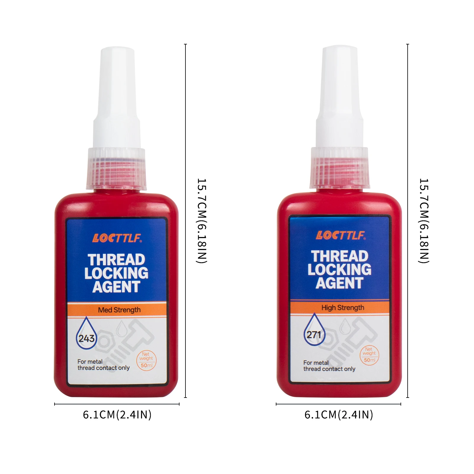50Ml Threadlocker 271 Rot Hochfester Schraubensicherungslack 243 Muttern-Bolzen-Sicherung Schraubverschluss Dichtungsmittel Anaerober Klebstoff 50Ml Threadlocker 271 Rot Hochfester Schraubensicherungslack 243 Muttern-Bolzen-Sicherung Schraubverschluss Dichtungsmittel Anaerober Klebstoff - Image 6