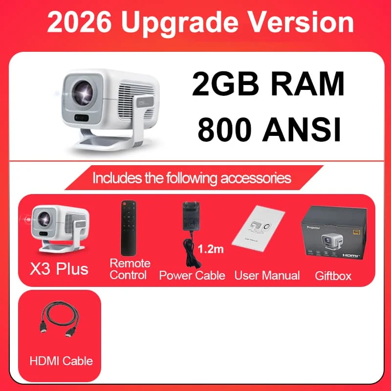 Hd-Projektor Mit Nativer 1080P-Auflösung, 4K-Unterstützung, Wlan 6, Bluetooth 5.4 &Amp; Android – Tragbarer Led-Heimkino-Projektor Hd-Projektor Mit Nativer 1080P-Auflösung, 4K-Unterstützung, Wlan 6, Bluetooth 5.4 &Amp; Android – Tragbarer Led-Heimkino-Projektor - Image 9