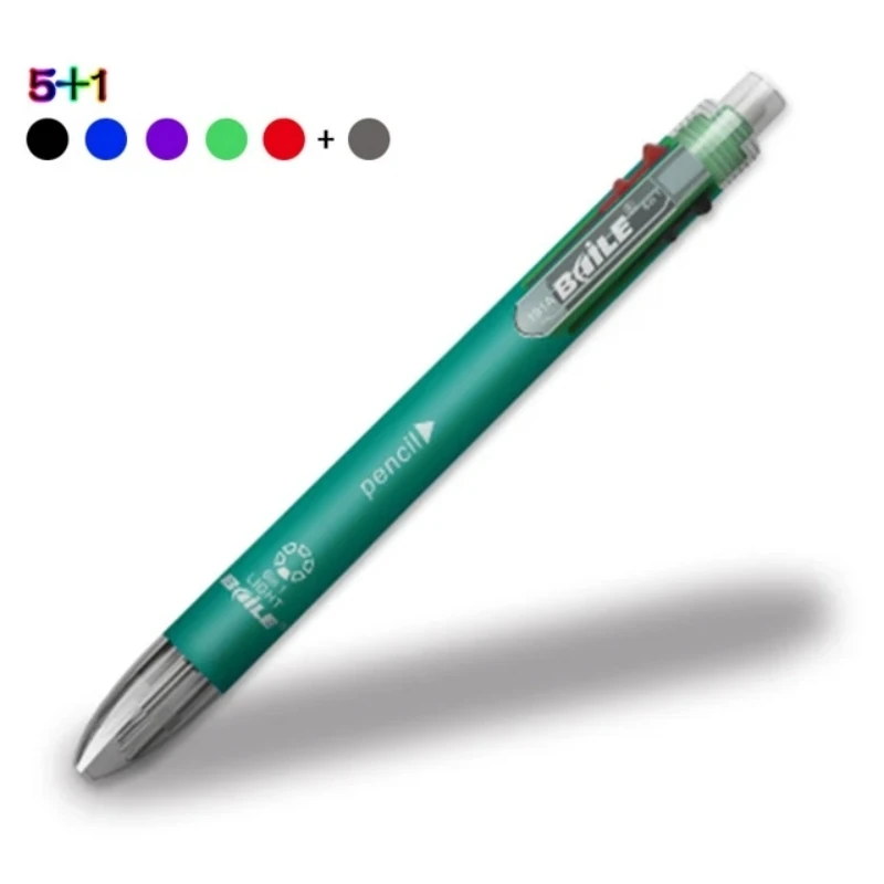 6-In-1 Mehrfarbige Kugelschreiber, 5 Farben, Kugelschreiber, 1, Automatischer Bleistift Mit Radiergummi Für Schule, Büro, Schreibbedarf, Schreibwaren 6-In-1 Mehrfarbige Kugelschreiber, 5 Farben, Kugelschreiber, 1, Automatischer Bleistift Mit Radiergummi Für Schule, Büro, Schreibbedarf, Schreibwaren - Image 10