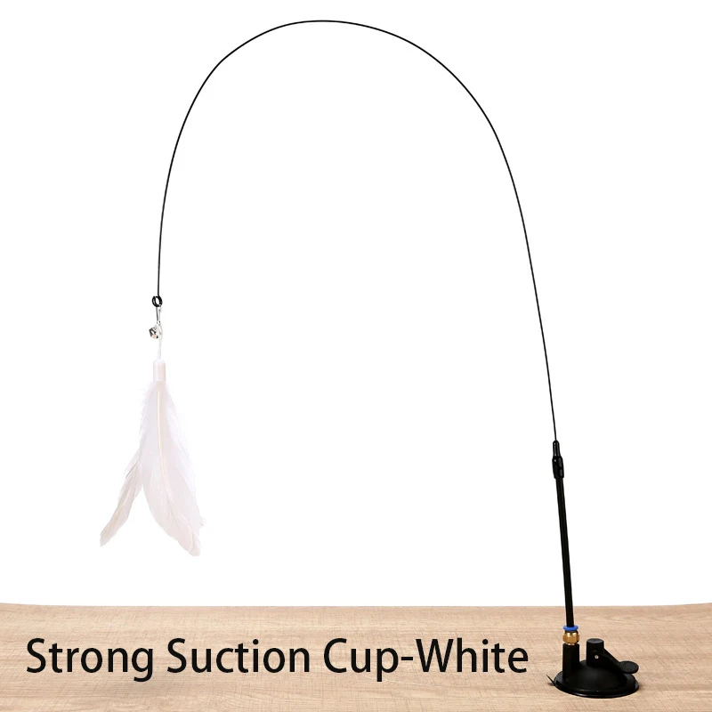 Interactive Cat Toy Handfree Cat Stick Playing Kitten Playing Teaser Wand Toy Suction Cup Bird/Feather Cat Wand Pet Supplies Interactive Cat Toy Handfree Cat Stick Playing Kitten Playing Teaser Wand Toy Suction Cup Bird/Feather Cat Wand Pet Supplies - Image 7