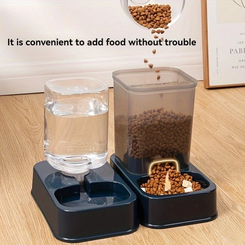 Automatic Cat &Amp; Dog Feeder With Drinker, Smart Portion Control Pet Food Bowl Set, No Battery Required Automatic Cat &Amp; Dog Feeder With Drinker, Smart Portion Control Pet Food Bowl Set, No Battery Required - Image 6